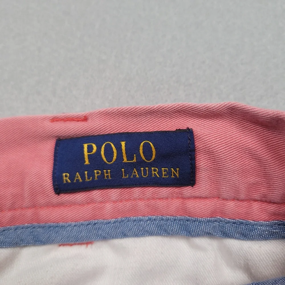 Polo Ralph Lauren Mens Classic Fit 6 Inch Chino Shorts Pink Size 36